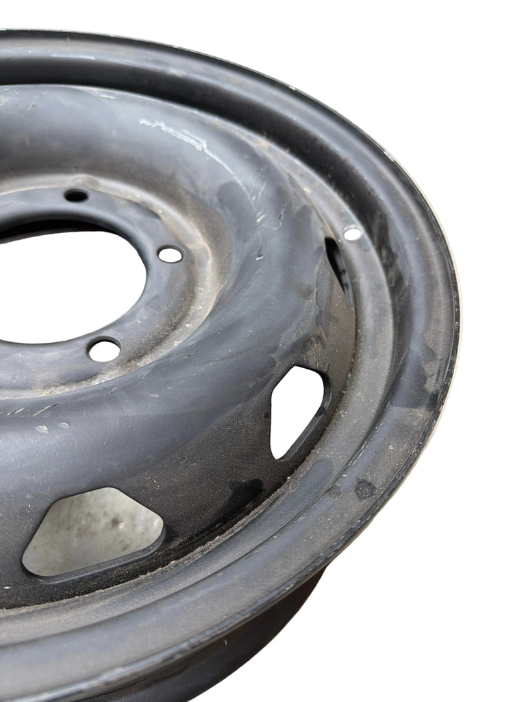 16" Steel Rim Black MATT USED - Bukhanka (Classic & Modern), Hunter & 469 – OEM 316220-3101015-07-BLMATT - - UAZ spare parts