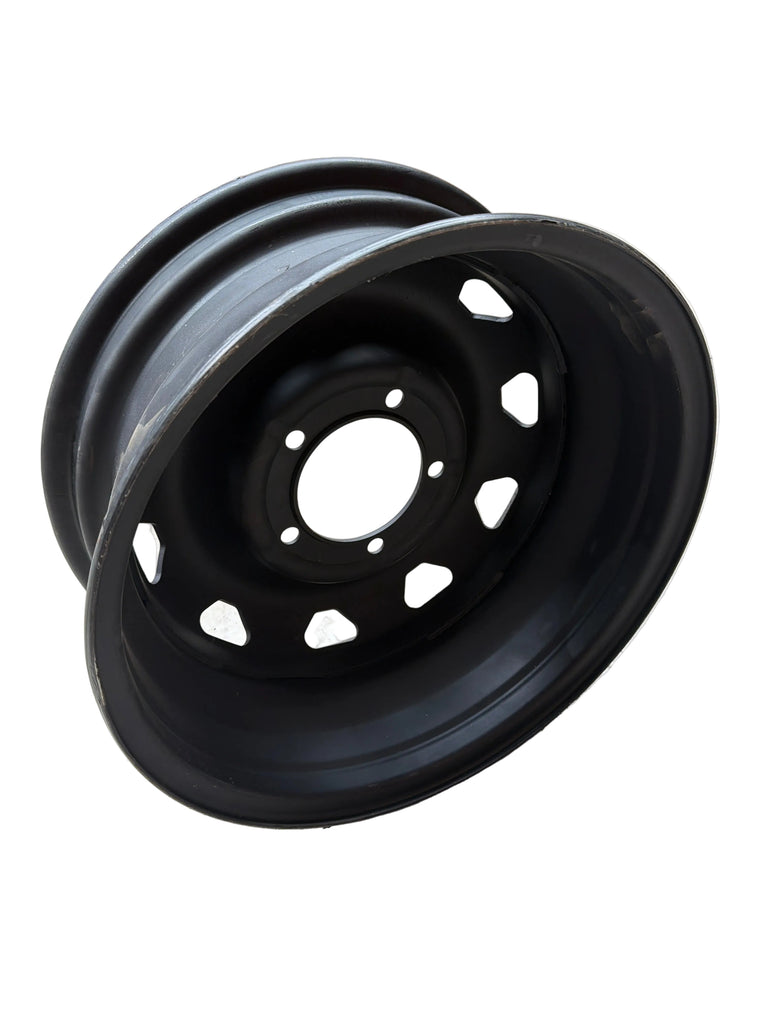 16" Steel Rim Black MATT USED - Bukhanka (Classic & Modern), Hunter & 469 – OEM 316220-3101015-07-BLMATT - - UAZ spare parts