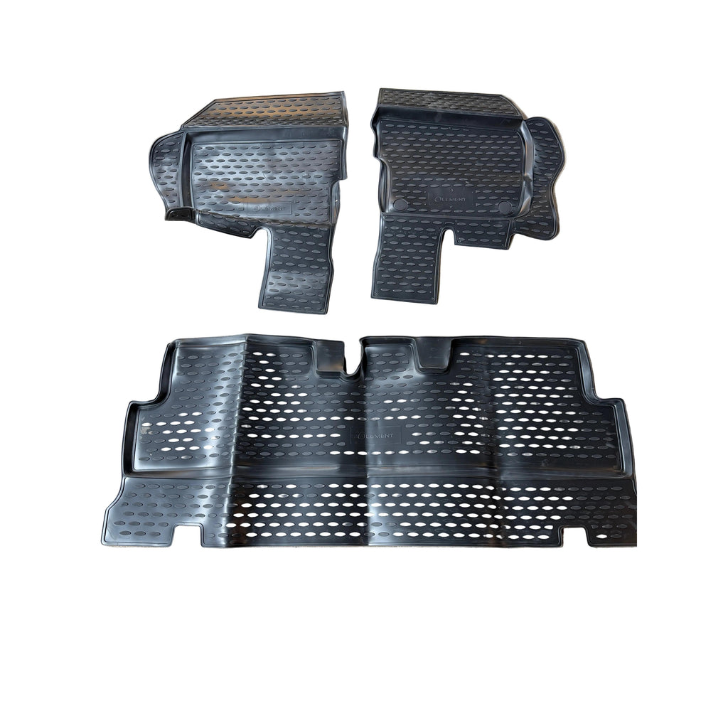 Floor Mat Set Front & Rear, 3 pcs - Hunter & 469 (2.4L/2.7L/2.9L)- OEM 07166 - - UAZ spare parts