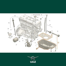 Load image into Gallery viewer, Oil Sump Pan – Bukhanka Modern, Hunter &amp; 469 (2.7 Injection), Patriot, Profi – OEM 409-1009010-01 - Engine - UAZ spare parts