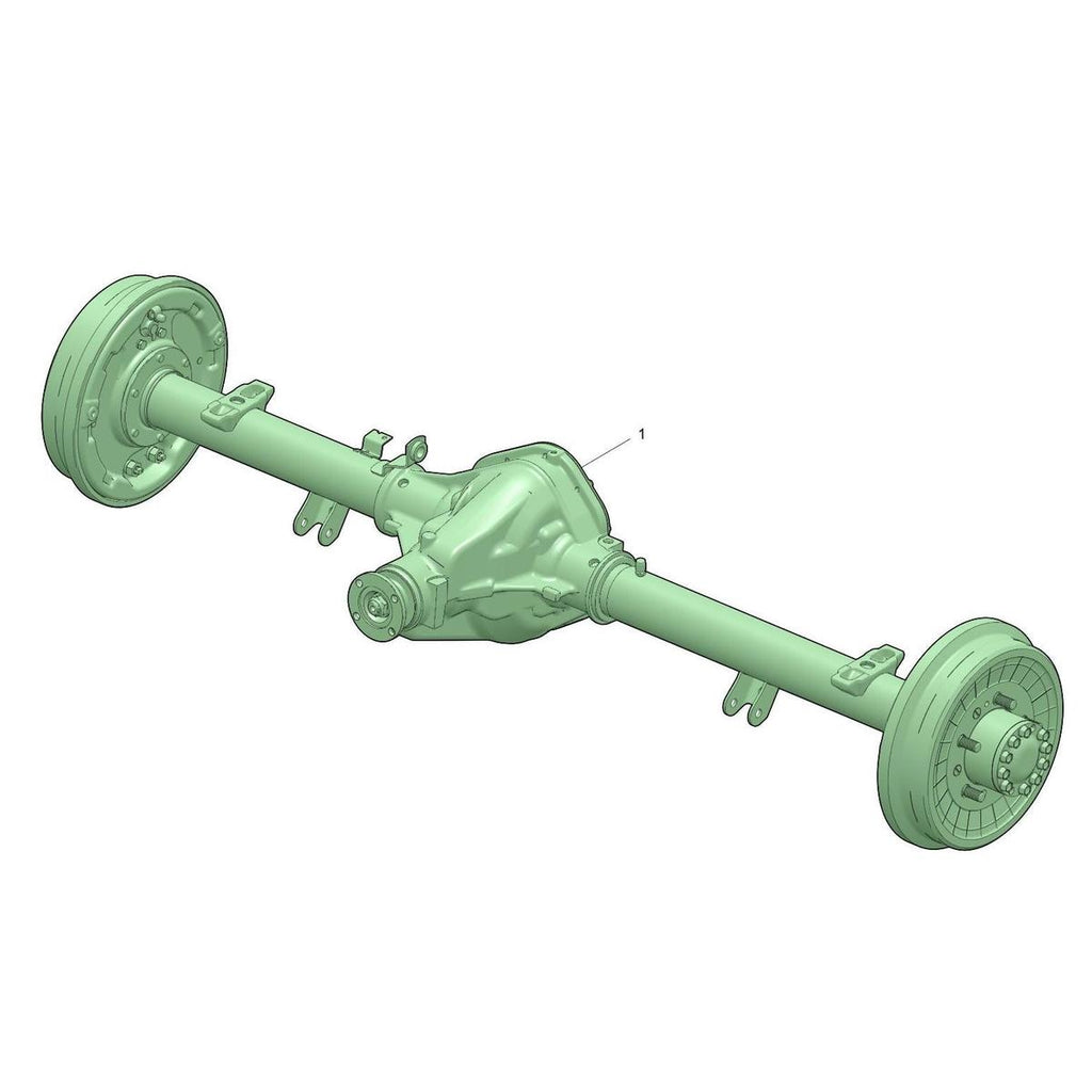 Rear Axle Spicer 4.11 (37:9), Drum Brakes - Bukhanka Modern (2.7L) - - UAZ spare parts