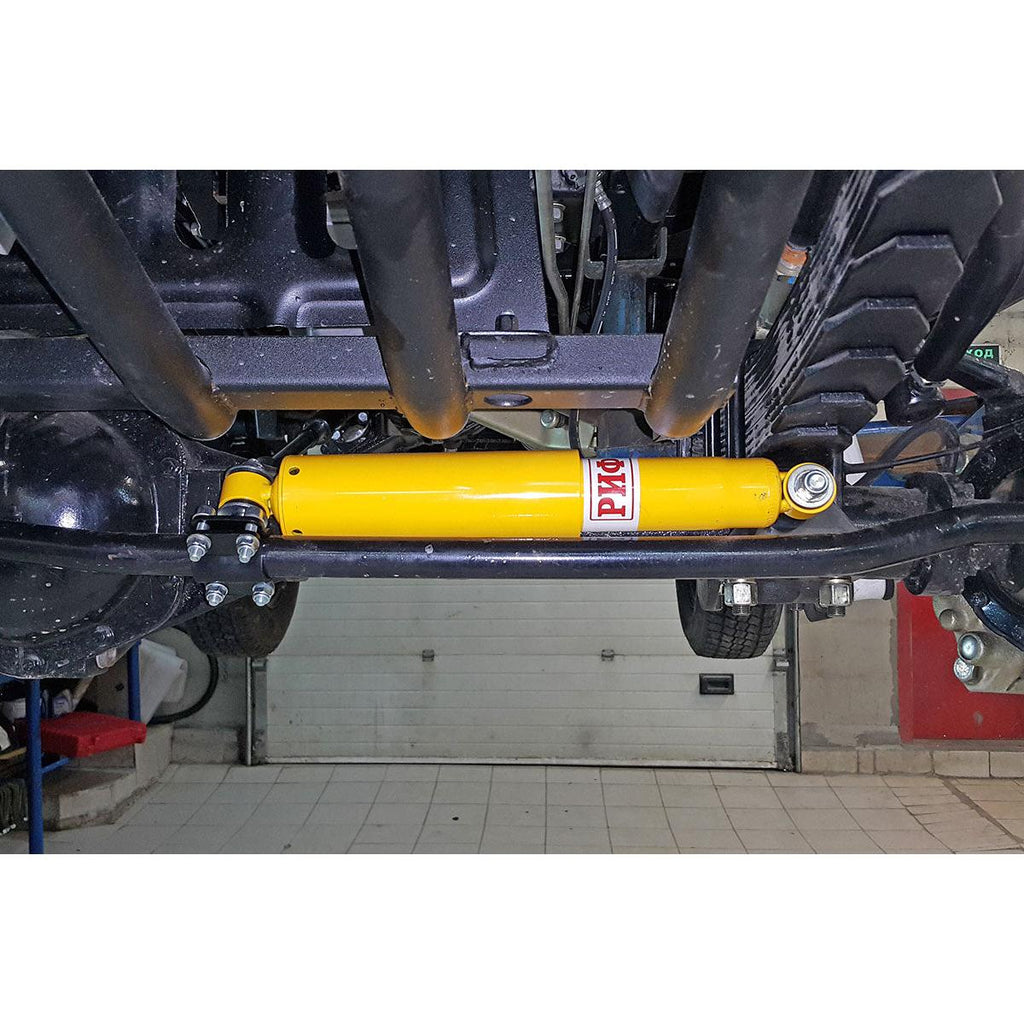 Steering Damper with Mounting Bracket – Bukhanka (Classic & Modern) – OEM SD01B - Accessories and upgrades - UAZ spare parts