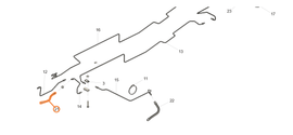 TO DO 396200350606002 — Hose, flexible, front right brake - - UAZ spare parts