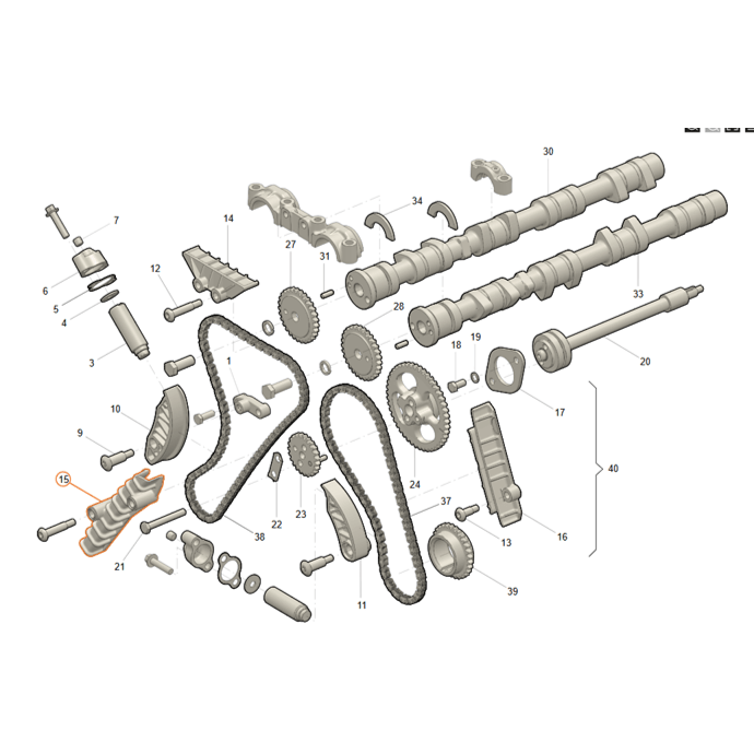 Timing Chain Guide Set 2.7L UAZ Engine - Bukhanka Modern & Hunter & 469 - 04090410061 5000 0409041006160006000 04090410061000 - - UAZ spare parts