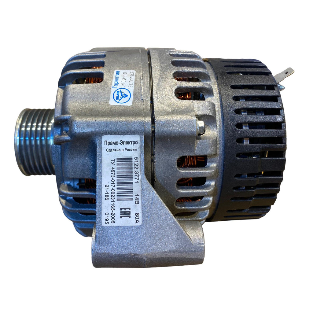 Alternator 80A – Bukhanka Modern (2.7L Injection) – OEM 5122.3771 - 80 – UAZPARTS.COM UAZ onderdeel – OEM 5122.3771 - 80