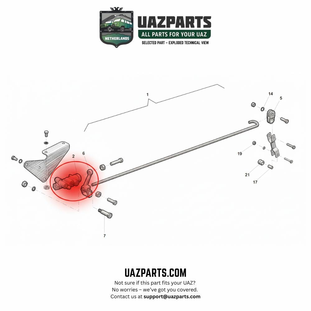 Brake Pressure Regulator – Bukhanka Modern (2.7L), Patriot, Hunter & 469, Profi – OEM 3160 - 3512010 / 316000351201002 – UAZPARTS.COM UAZ PART – OEM 3160 - 3512010 / 316000351201002