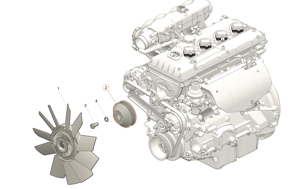 Fan Pulley - Bukhanka Modern, Hunter & 469, Patriot, Profi - OEM 316300130802500 – UAZPARTS.COM UAZ PART – OEM 316300130802500