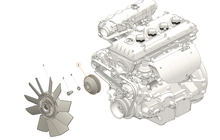 Carregar imagem no visualizador da Galeria, Fan Pulley - Bukhanka Modern, Hunter &amp; 469, Patriot, Profi - OEM 316300130802500 – UAZPARTS.COM UAZ PART – OEM 316300130802500