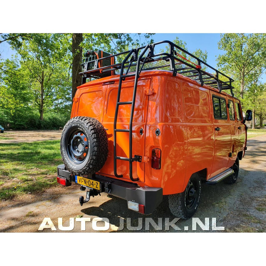 Folding Step with 2 Gas Springs – Bukhanka (Classic & Modern) – OEM 4505801485 – UAZPARTS.COM UAZ onderdeel – OEM 4505801485