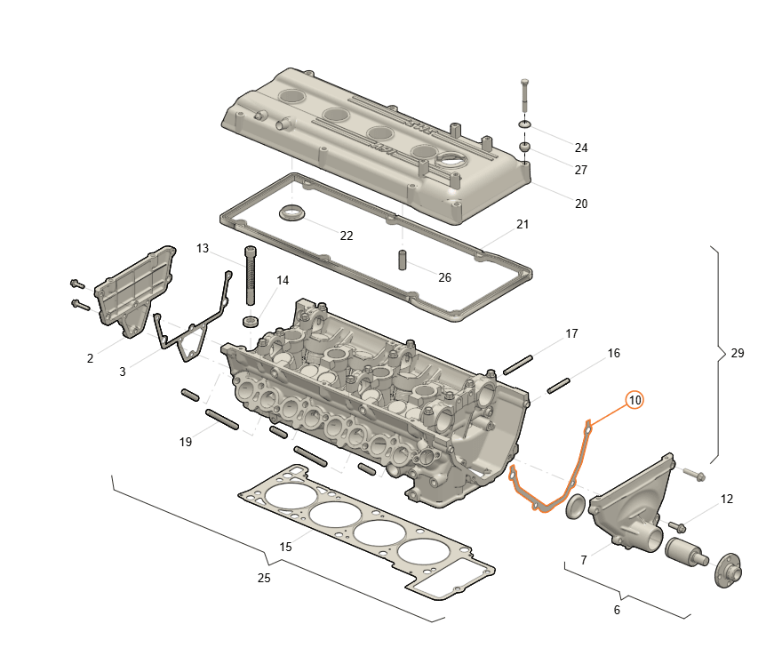 Front Cover Gasket – Bukhanka Modern (2.7L), Hunter & 469 (2.7L), Patriot, Profi – OEM 040600100324020 - Engine - UAZ spare parts