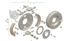 Załaduj zdjęcie do przeglądarki galerii, Handbrake Shoe (set of 2) – Bukhanka (Classic &amp; Modern) and Hunter/469 (Classic and Modern) – OEM 006900350701400 – UAZPARTS.COM UAZ PART – OEM 006900350701400