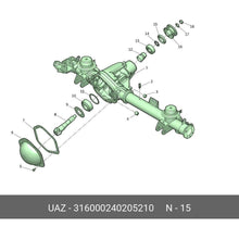 Load image into Gallery viewer, Oil Seal Spicer Axle/Cardan Side 42x75x10x16.4 – Bukhanka Modern (2.7L) &amp; Hunter/469 (2.7L) – OEM 3160 - 2402052 - 02 – UAZPARTS.COM UAZ onderdeel – OEM 3160 - 2402052 - 02 / 316000 - 2402052 - 10