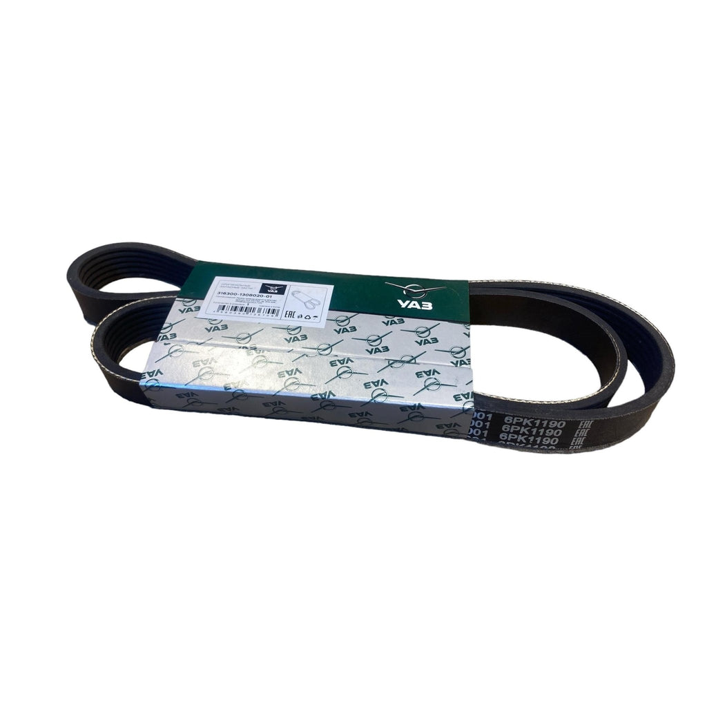 Power Steering Pump Drive Belt 1190 – Bukhanka Modern (2.7L) – OEM 316300 - 1308020 - 01 – UAZPARTS.COM UAZ onderdeel – OEM 316300 - 1308020 - 01