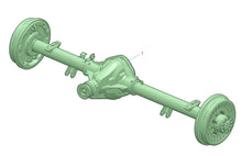 Ielādēt attēlu galerijas skatītājā, Rear Axle Spicer 4.11 (37:9), Drum Brakes - Bukhanka Modern (2.7L) – UAZPARTS.COM UAZ PART – OEM 315196240001098-REBUILD