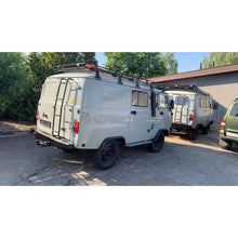 Load image into Gallery viewer, RIF Roof Rack with Ladder (3.3 m) – Bukhanka (Classic 2.4L &amp; 2.9L, Modern 2.7L) – OEM RIF452 - dak1 - 3300 – RIF UAZ onderdeel – OEM RIF452 - dak1 - 3300