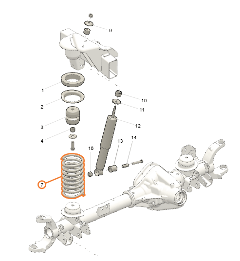 Springs front axl per piece - Patriot (2.7L) and Profi (2.7L) - OEM 316300473705100 – UAZPARTS.COM UAZ PART – OEM 