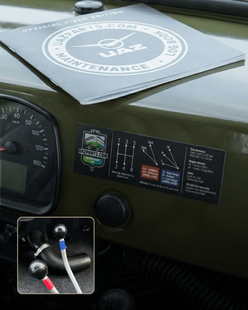 UAZPARTS Field Tools Pack, Magnetic Shifter Guide + Maintenance Book & more – UAZPARTS.COM UAZ PART – OEM 452-magnetic-shifter-guide